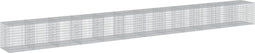 vidaXL - Schanskorf - 1200x100x100 - cm - gegalvaniseerd - ijzer - zilverkleurig