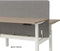 Akoestisch scherm Wolvilt tbv Duo bench breed 120CM hoog 80CM kleur wolvilt Licht Antraciet WV12