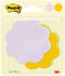 Post-it Notes, 2 x 75 vel, ft 72,5 x 72,2 mm, bloem, paars en ultrageel