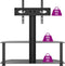 vidaXL - Tv-standaard - hoek - 2-laags - voor - 32-70 - inch - zwart