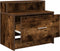 vidaXL - Nachtkastjes - 2 - st - met - lade - 51x31x47 - cm - gerookt - eikenkleurig