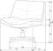 WOOOD Vinny Draaifauteuil - Bouclé - Zand - 80x75x75