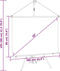 vidaXL - Projectiescherm - met - statief - 1:1 - 67''