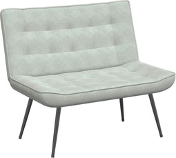 vidaXL - Bankje - 110x74x84 - cm - fluweel - lichtgrijs