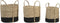 Light & Living Mand GEFEN S/4 max Ø35x32 cm - naturel+mat zwart
