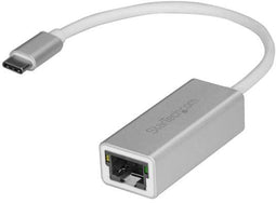 Startech.com US1GC30A - USB-C naar gigabit netwerkadapter - 1x Ethernet 1Gbps - zilver
