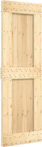 vidaXL - Schuifdeur - met - beslag - 70x210 - cm - massief - grenenhout