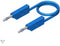 SKS Hirschmann CO MLN SIL 100/1 Meetsnoer Banaanstekker 4 mm Banaanstekker 4 mm 1.00 m Blauw 1 stuk(s)