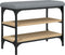 vidaXL - Schoenenbank - 62x32x47 - cm - bewerkt - hout - sonoma - eikenkleurig