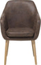 Eetkamerstoel YORKVILLE Kunstleer Donkerbruin