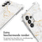 iMoshion Hoesje Geschikt voor Samsung Galaxy A13 (4G) Hoesje Met Koord - iMoshion Design Hoesje met Koord - Wit / White Marble