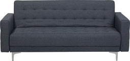 ABERDEEN - Slaapbank 3-zits - Donkergrijs - Polyester