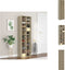 vidaXL Schoenenkast - 54x34x183 cm - 22 vakken - Sonoma eiken