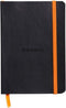 Rhodiarama Lined 4 X 5 1/2 Black Softcover Journal
