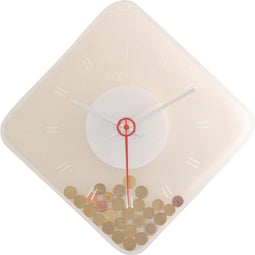 Coins wandklok transparant - NeXtime