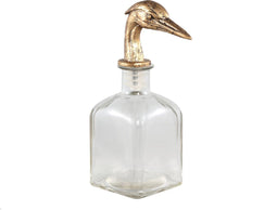 PTMD Ymon Gold clear glass karaf with bird head top