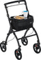 Aluminium Rollator Aktiv - Binnenrollator - Opvouwbaar 360° wielen - Zwart