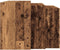 vidaXL - 3-delige - Tafeltjesset - bewerkt - hout - oud - houtkleurig