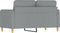 vidaXL - Tweezitsbank - 120 - cm - stof - lichtgrijs