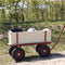 Sunny Billy Beach Wagon Bolderkar Rood - Blank hout - Bolderwagen met luchtbanden - 94x61x97cm