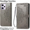 iMoshion Hoesje Geschikt voor Xiaomi Redmi Note 12 Pro Plus Hoesje Met Pasjeshouder - iMoshion Mandala Bookcase - Grijs