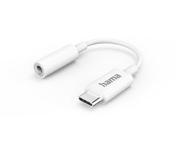 Hama 00201524 - Aux Adapter - USB-C naar 3,5mm jack - Wit