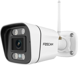 Foscam V8P - Beveiligingscamera - 4K/8MP - Dual-band WiFi - Geluid- en lichtalarm - Wit