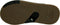 Reef Fanning Low - Heren Slippers - Rubber zool - Zwart - Maat 42