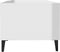 vidaXL - Salontafel - 102x50x40 - cm - bewerkt - hout - hoogglans - wit