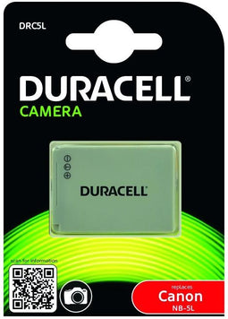 Duracell NB-5L - Camera Accu Li-Ion 820mAh - 8mm hoog - 32mm breed - 45mm diep