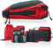 LOONARA Travel - Reisorganizer set - Compressie Packing Cubes - Rood