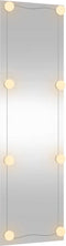 vidaXL - Wandspiegel - met - LED's - rechthoekig - 30x100 - cm - glas