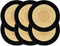 vidaXL - Placemats - 6 - st - rond - 38 - cm - jute - olijfgroen