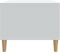 vidaXL - Salontafel - 89,5x50x40 - cm - bewerkt - hout - wit