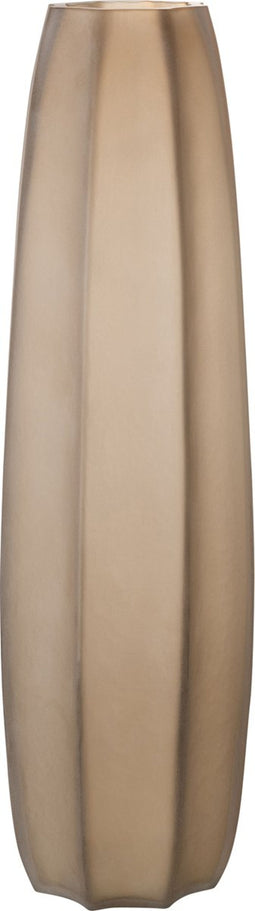 J-Line vaas Lang Streep Zand - glas - lichtbruin - 62 cm hoog