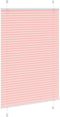 vidaXL - Plissé - rolgordijn - 100x150 - cm - stofbreedte - 99,4cm - polyester - roze