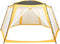vidaXL Zwembadtent 660x580x250 cm stof geel