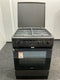 Inventum VFG6034WGZWA - Fornuis 60 cm - 4-pits gaskookplaat - Zwart