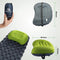 Travelhawk Reiskussen - Opblaasbaar Kampeer Kussen - Ultralicht Ergonomisch Groen