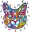 UNIDRAGON Houten Puzzel Voor Volwassenen Dier - Indrukwekkende Kat - 300 stukjes - King Size 31x35 cm