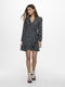 ONLY ONLCARLY LS WRAP SHORT DRESS NOOS WVN - Korte jurk met lange mouwen - V hals met ruches - Maat XS (34)