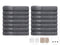 Lotus Handdoek 14x - 50 x 100 cm - Antraciet - Set van 7x 2 stuks 500gr