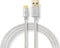 Nedis USB-Kabel - USB 3.2 Gen 1 - USB-A Male - USB-C Male - 15 W - 5 Gbps - Verguld - 1.00 m - Rond - Gevlochten / Nylon - Aluminium - Cover Window Box