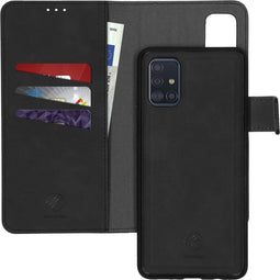 iMoshion Hoesje Geschikt voor Samsung Galaxy A51 Hoesje Met Pasjeshouder - iMoshion Uitneembare 2-in-1 Luxe Bookcase - Zwart