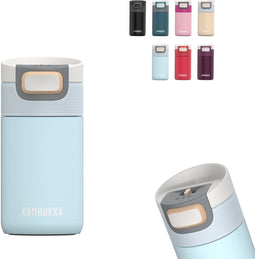 Kambukka Etna - Thermosbeker 300 ml - Dubbelwandig - 3-in-1 deksel - Lichtblauw