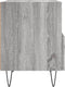 vidaXL - Nachtkastjes - 2 - st - 40x35x47,5 - cm - bewerkt - hout - grijs - sonoma - eiken