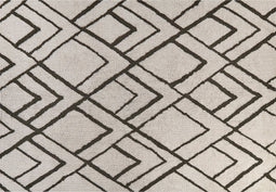 YESILKOY - Vloerkleed - Wit - 160 x 230 cm - Katoen