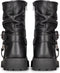 PS Poelman LEIN - Dames enkellaarzen - Bikerboot met ritssluiting - Zwart - 42
