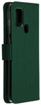 Accezz Galaxy A21s - Flip cover - Krasbestendig Schokbestendig - Groen