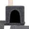 vidaXL - Kattenmeubel - met - sisal - krabpalen - 82 - cm - donkergrijs